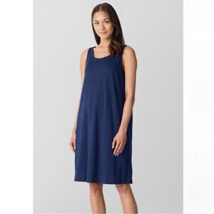 Eileen Fisher Petite Navy A Line Easy Mini Dress
